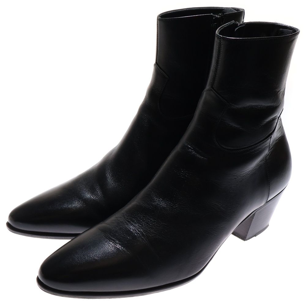 CELINE セリーヌ JACNO BOOTS ジャクノ サイドジップ ヒールブーツ ブラック