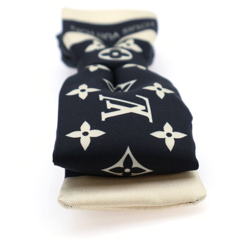  LOUIS VUITTON ルイヴィトン モノグラム シルエット シルクボウタイ ヘアピン バレッタ ブラック ベージュ M 03314 その他 その他