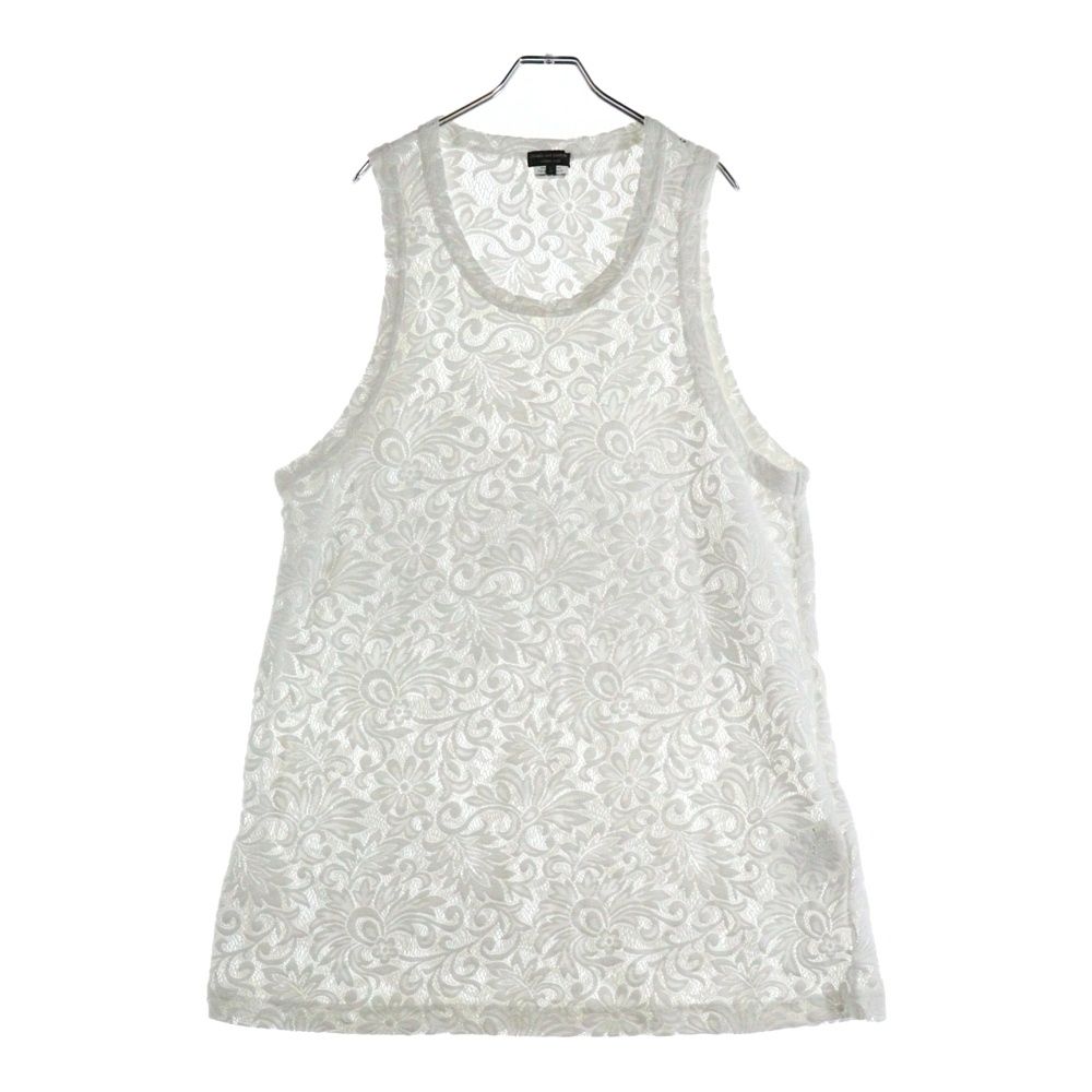 COMME des GARCONS HOMME PLUS コムデギャルソンオムプリュス エステルラッセルレース ノースリーブワンピース レディース ホワイト PO-T 035