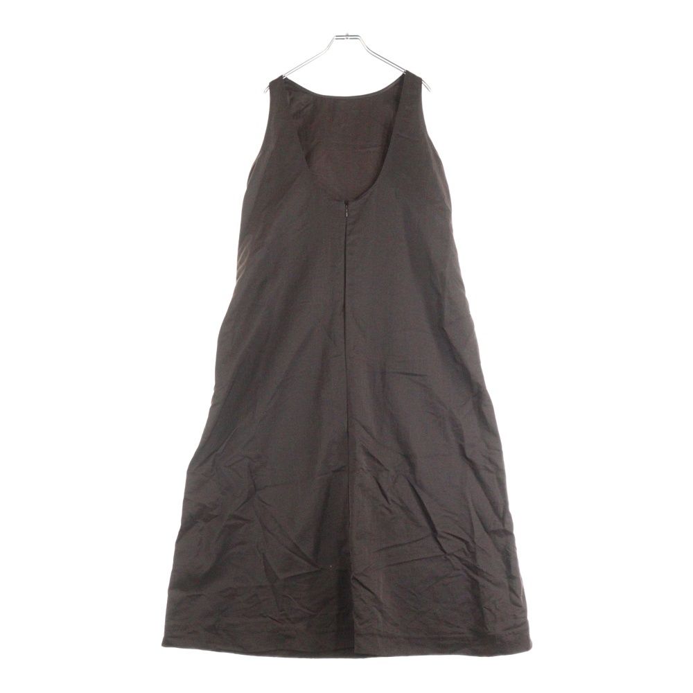 NO BRAND ノーブランド BIRROT ビロット ノースリーブ ナイロンロングワンピース レディース ブラウン 23-040-570-0004-1-0