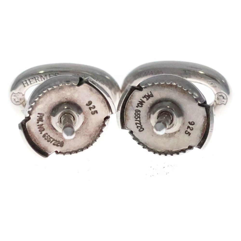 HERMES エルメス シェーヌダンクル ファランドール ピアス Ag 925 SV シルバー