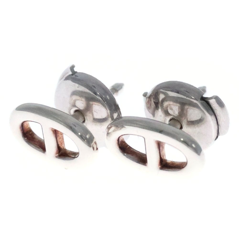 HERMES エルメス シェーヌダンクル ファランドール ピアス Ag 925 SV シルバー