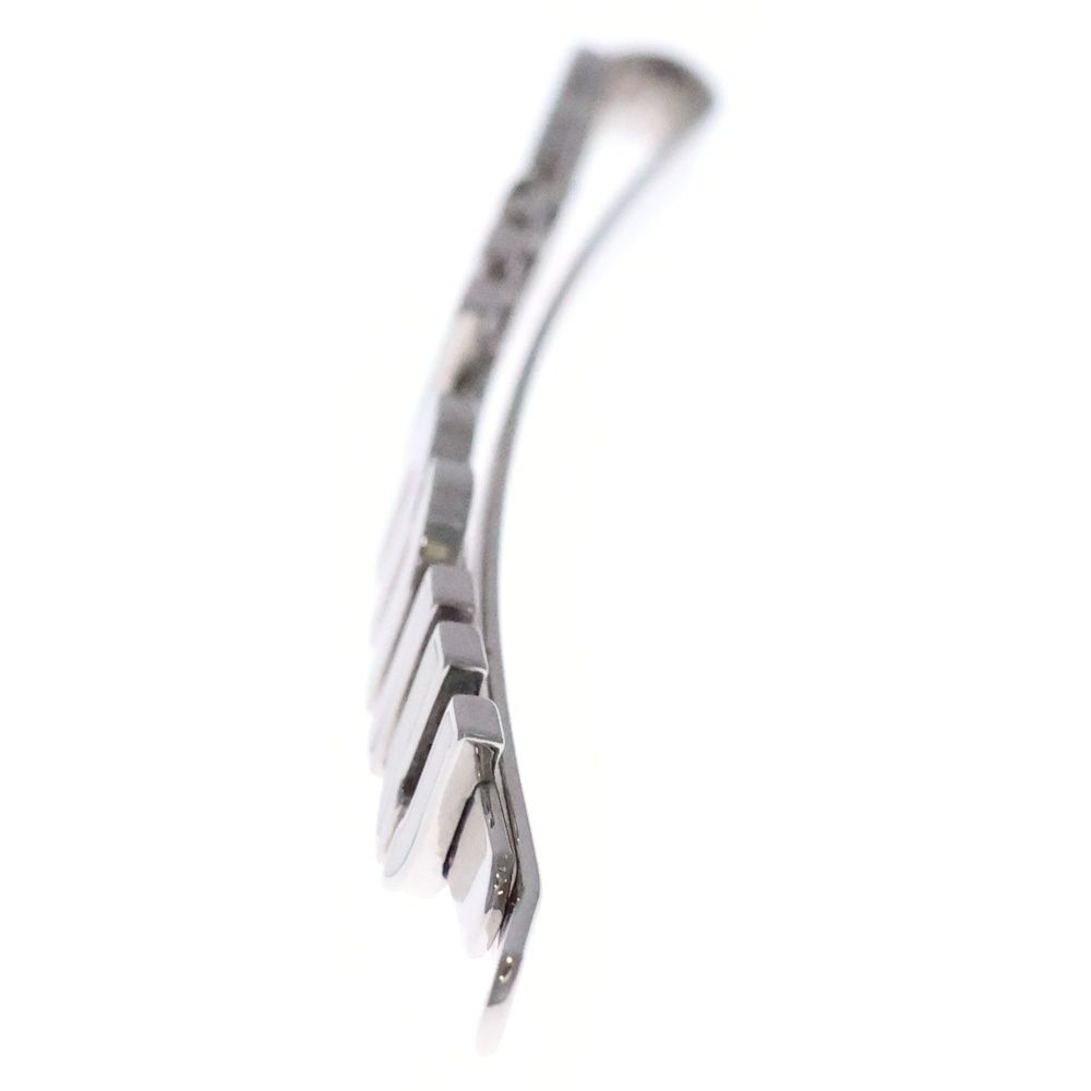  miumiu ミュウミュウ ロゴ ヘアピン ヘアクリップ GP ホワイト シルバー金具 その他 その他