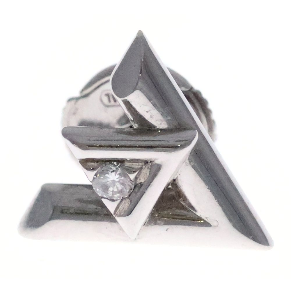 LOUIS VUITTON ルイヴィトン ピュス LV ヴォルトワン ピアス Au 750 K 18 WG ホワイトゴールド Q 96970 箱