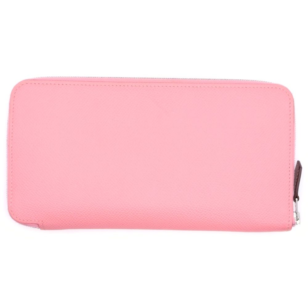 HERMES エルメス アザップ ロング シルクイン ブリッド ドゥ ガラ ヴォーエプソン ローズコンフィニティー 長財布 Y刻印