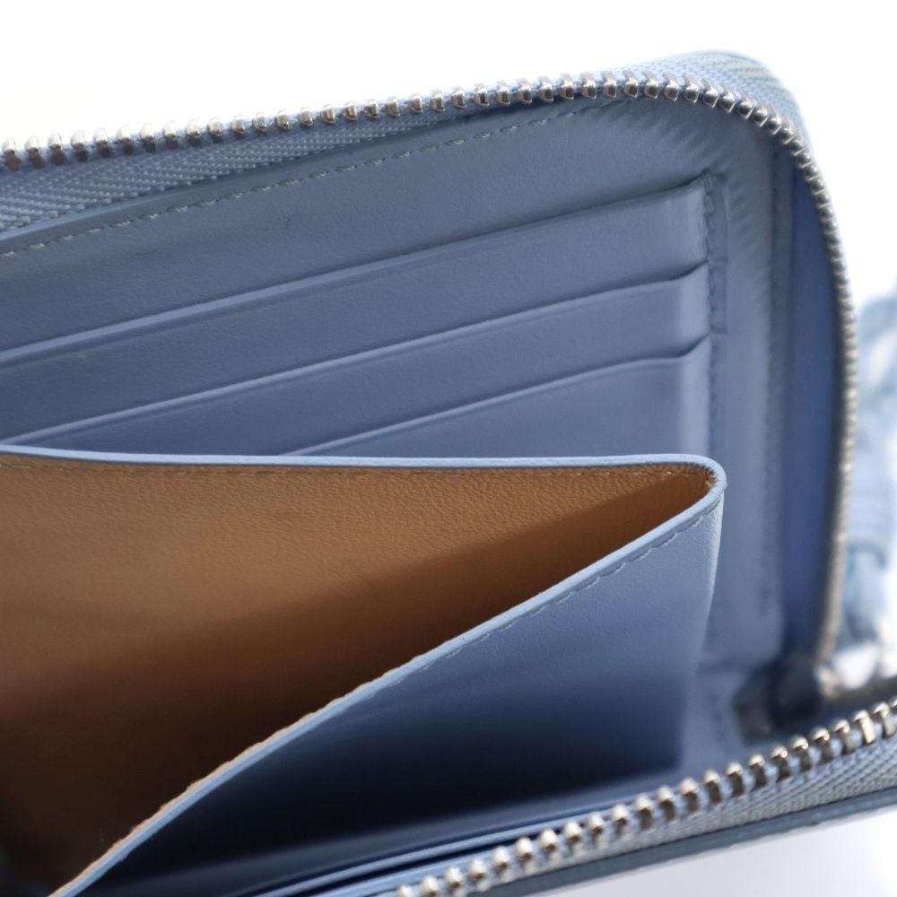 編み込みストラップ付 ジップウォレット