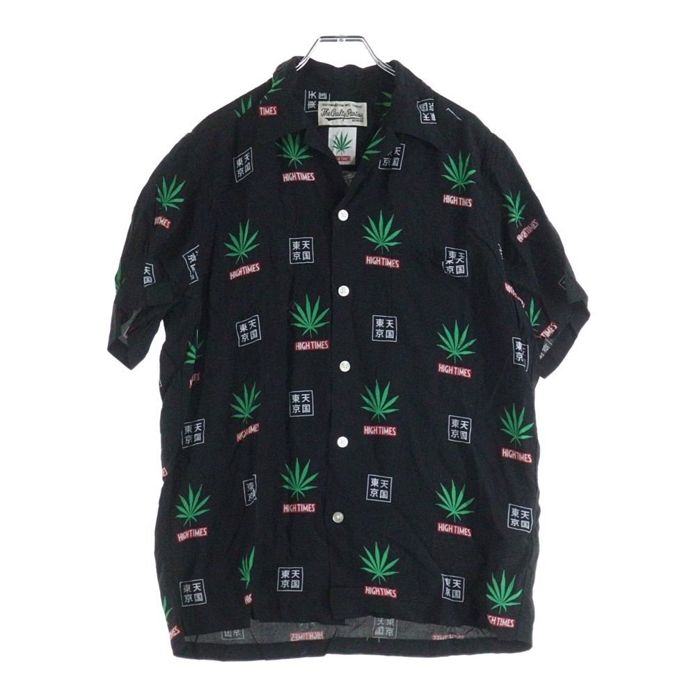 WACKO MARIA ワコマリア 20 SS ×HIGHTIMES HAWAIIAN SHIRTS ハイタイムズ ハワイアン 半袖シャツ ブラック