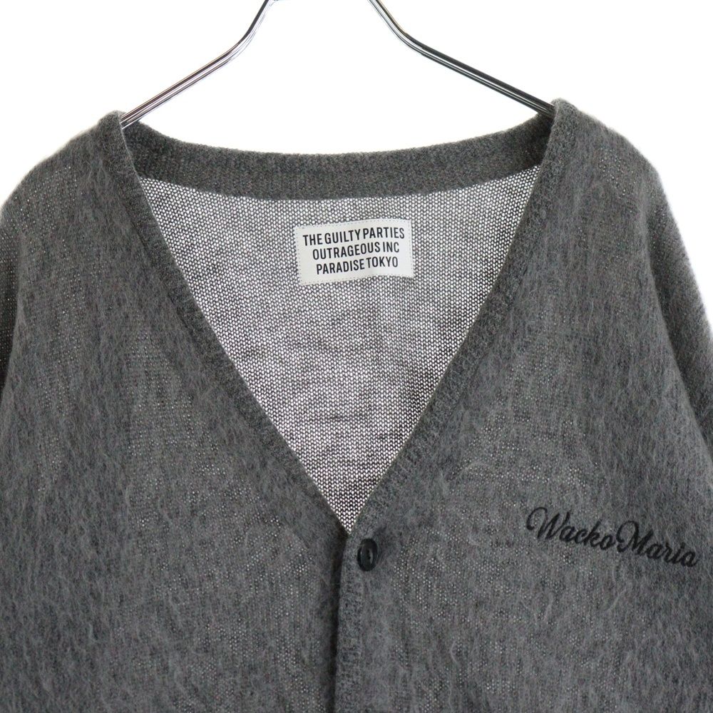 WACKO MARIA (ワコマリア) 23AW Logo Embroidery Mohair Knit Cardigan