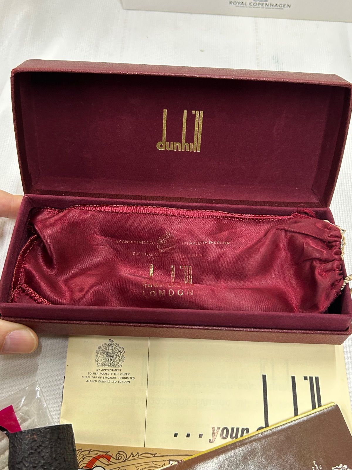 ✨希少✨dunhill ヴィンテージコンパクト（箱・袋付） 158美品 ダンヒル DUNHILL SHELL BRIAR MADE IN ENGLAND ②S 袋付 箱付