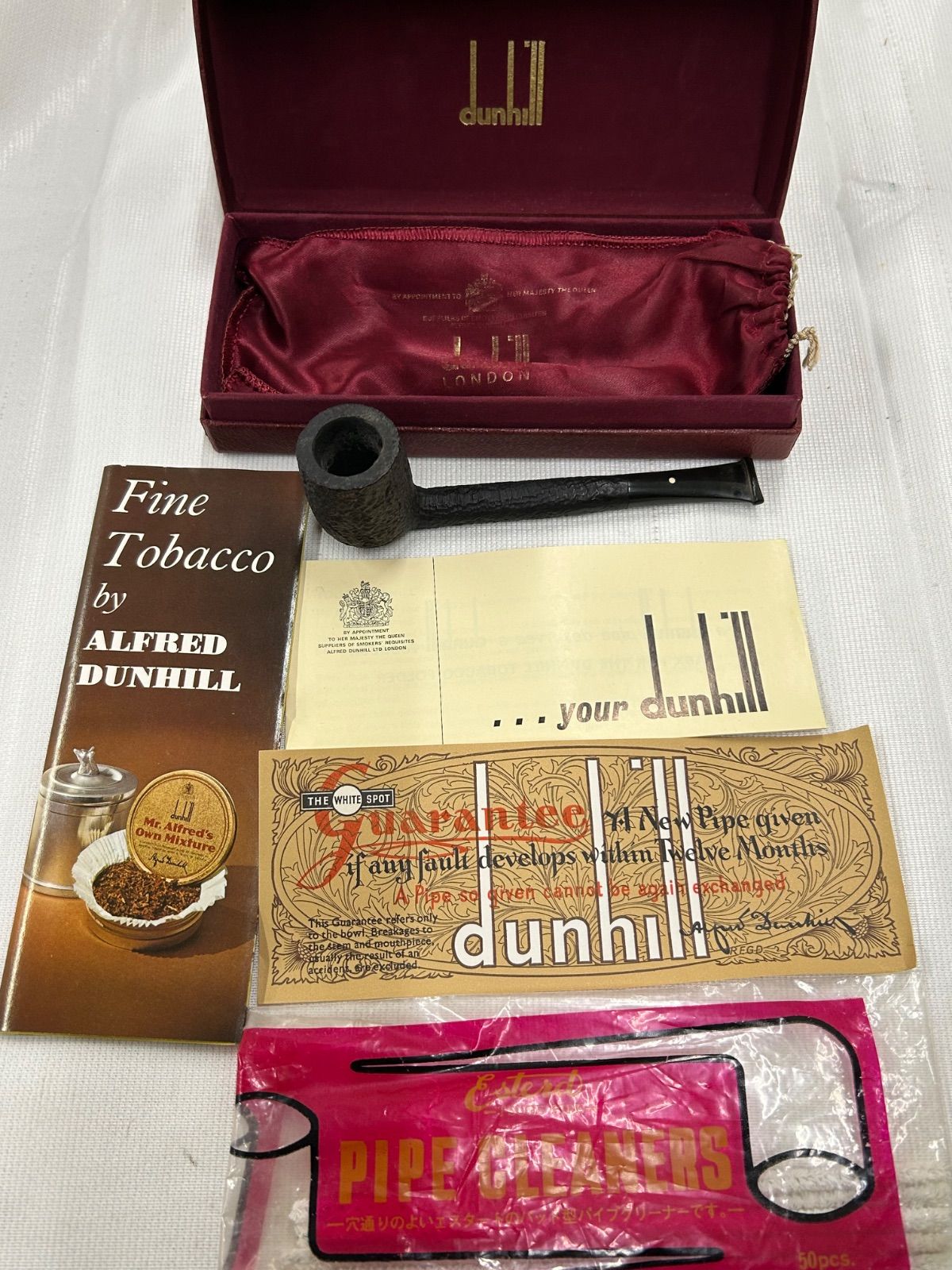 158 ダンヒル DUNHILL SHELL BRIAR MADE IN ENGLAND S 袋付 喫煙具 煙草 煙管