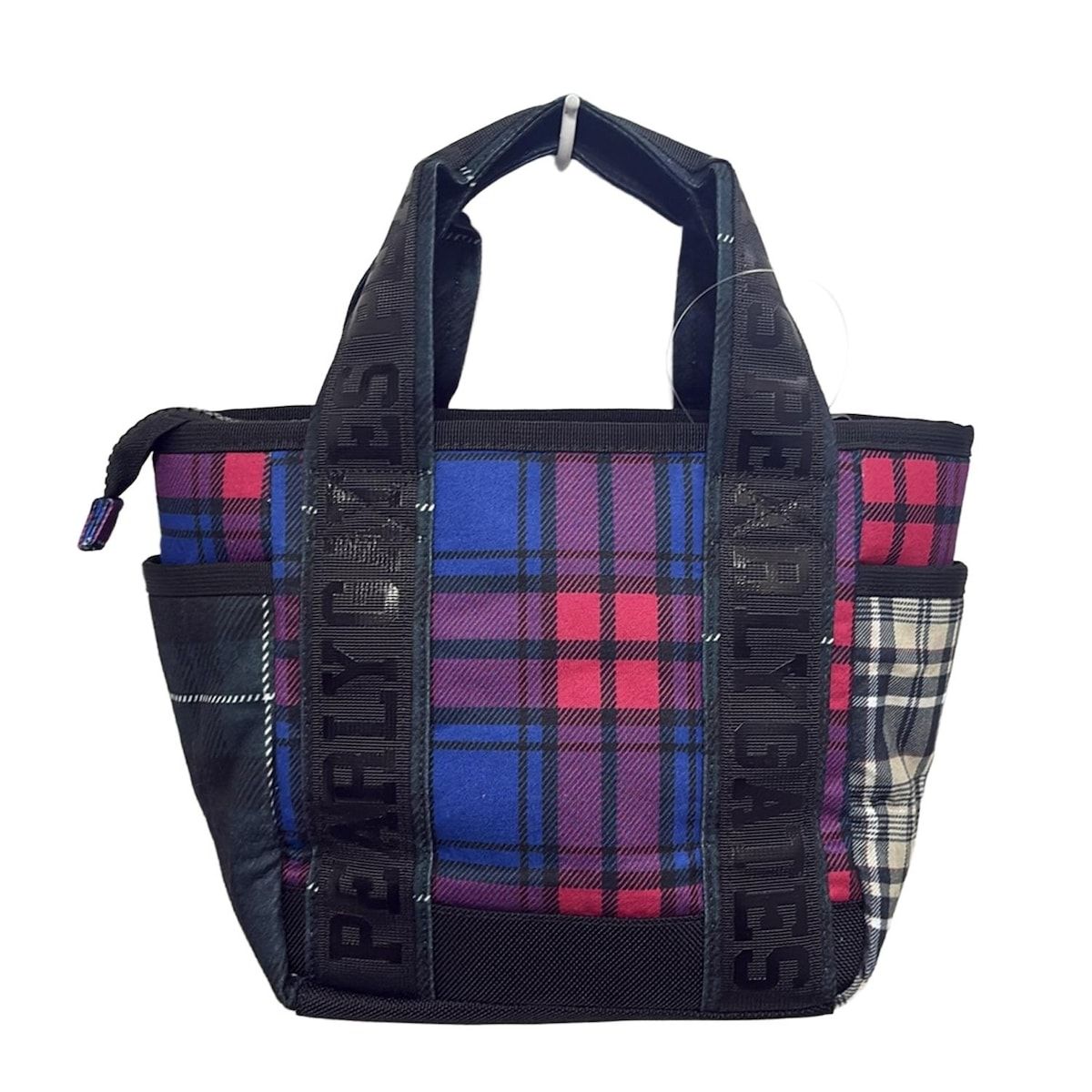 PEARLY GATES(パーリーゲイツ) ハンドバッグ美品 - 黒×レッド×マルチ