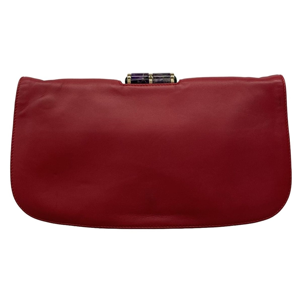BVLGARI ワインレッド クラッチバッグ BVLGARI(ブルガリ) クラッチバッグ ブルガリ・リップスティック レッド