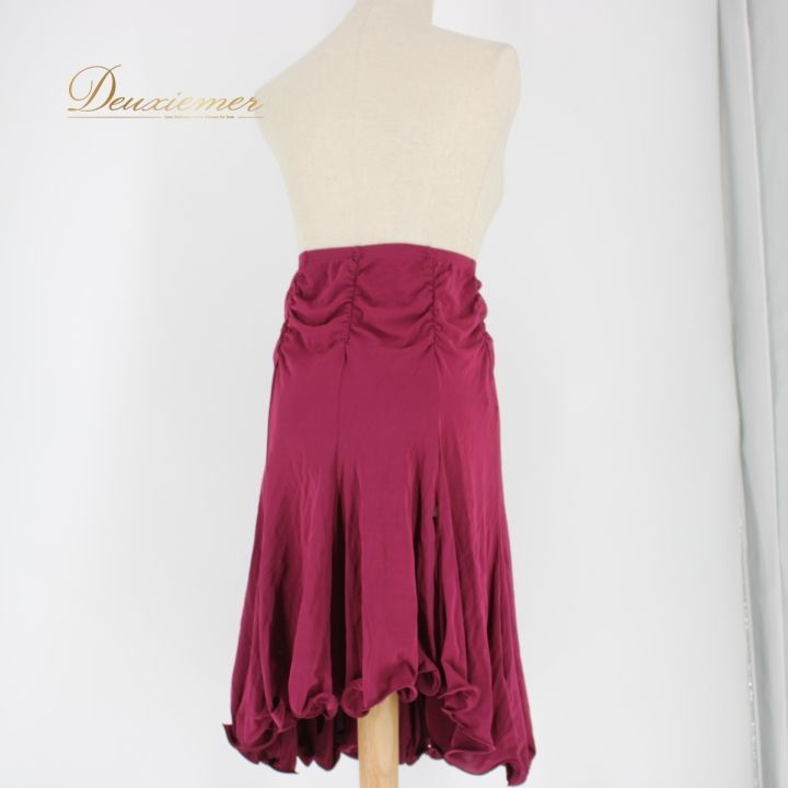 チャコット　社交ダンス スカート ワインレッド チュールスカート　L マーメイド チャコット 社交ダンス スカート ワインレッド チュールスカート L