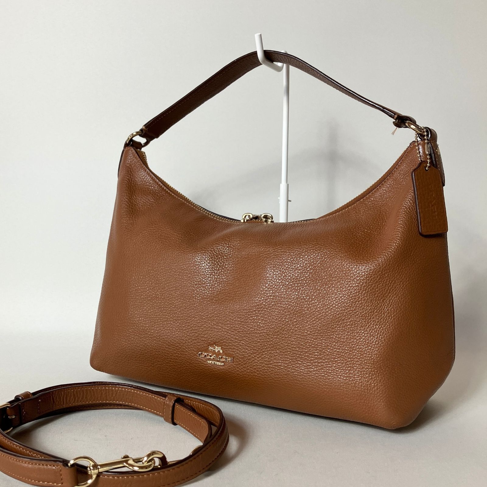 2511-405｜美品｜コーチ 2WAYショルダーバッグ レザー ブラウン - メルカリ