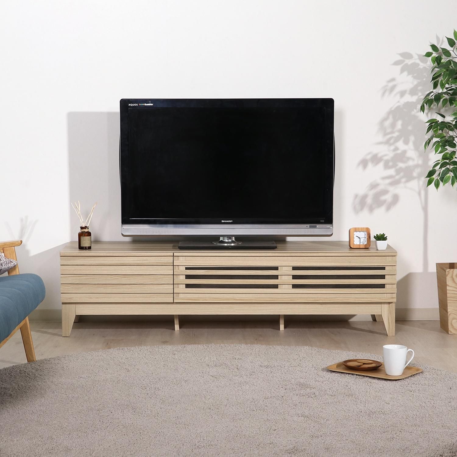 木製 テレビボード 幅150 cm ローボード テレビ台 リビング収納 1人暮らし