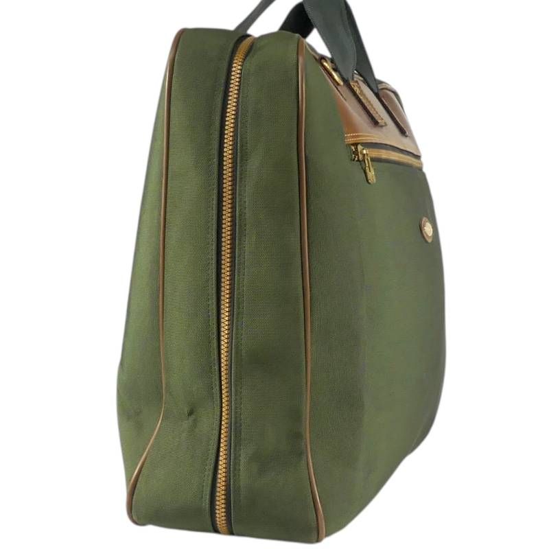 Samsonite ガーメントバッグ グリーン 中古タグ付き Samsonite サムソナイト ガーメントバッグ 2way ショルダーバッグ 本革