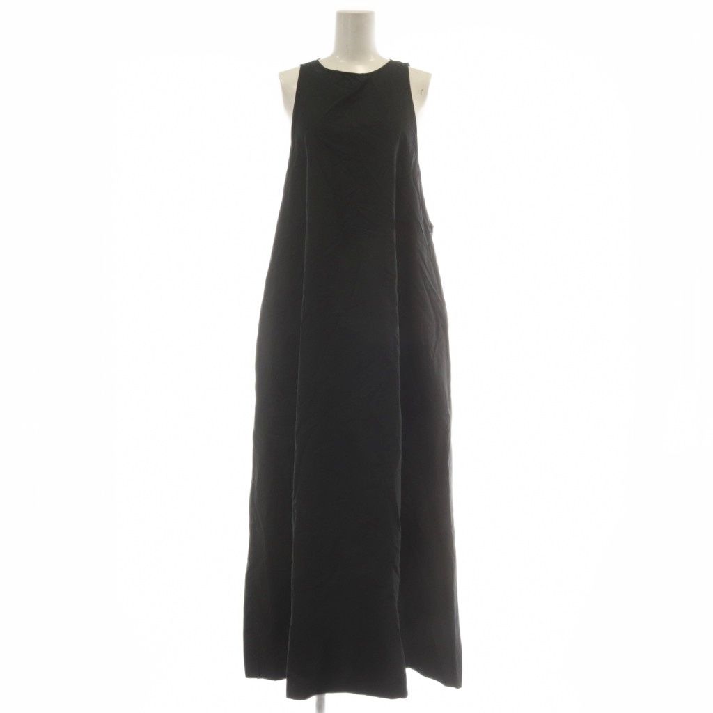 エンフォルド ENFOLD ワンピース ロング ノースリーブ 38 黒 ブラック