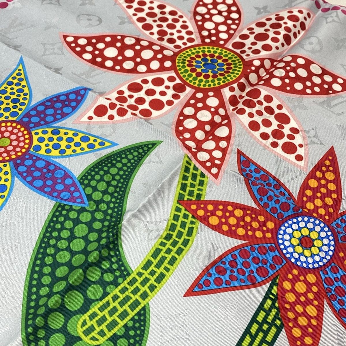 ルイヴィトン スカーフ美品 - M78315 ピンク×ブルーグレー×マルチ