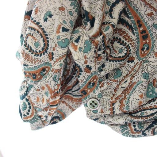 ソージュ SOEJU ペイズリー柄ワンピース ロング 長袖 F グレー