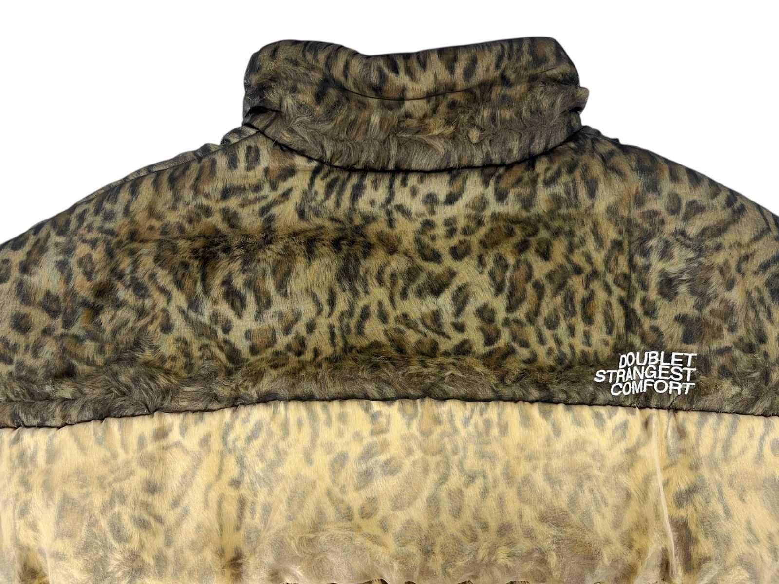 doublet (ダブレット) ORGANDIE WRAPPED PUFFER JACKET ヒョウ柄 総柄 