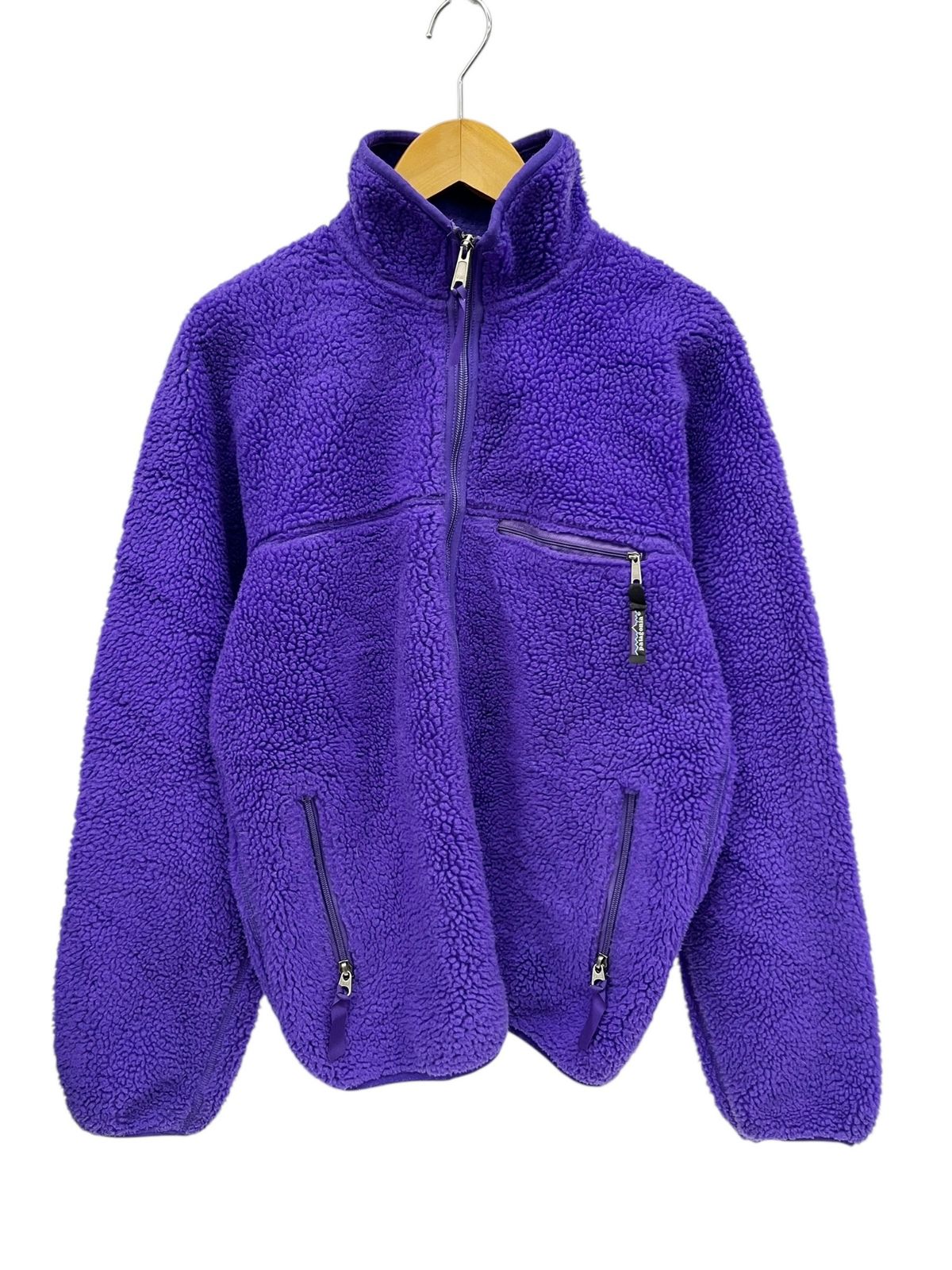 patagonia パタゴニア べビーレトロパイルカーディガン 00S 01年製 25511 S パープル メンズ 028