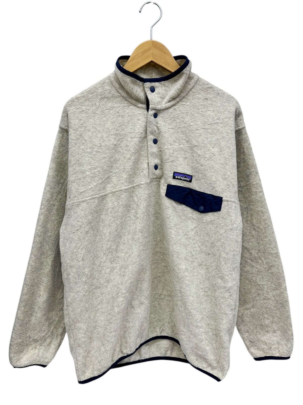 patagonia パタゴニア シンチラ スナップT フリースプルオーバー 16年製 M ホワイト系 メンズ 028