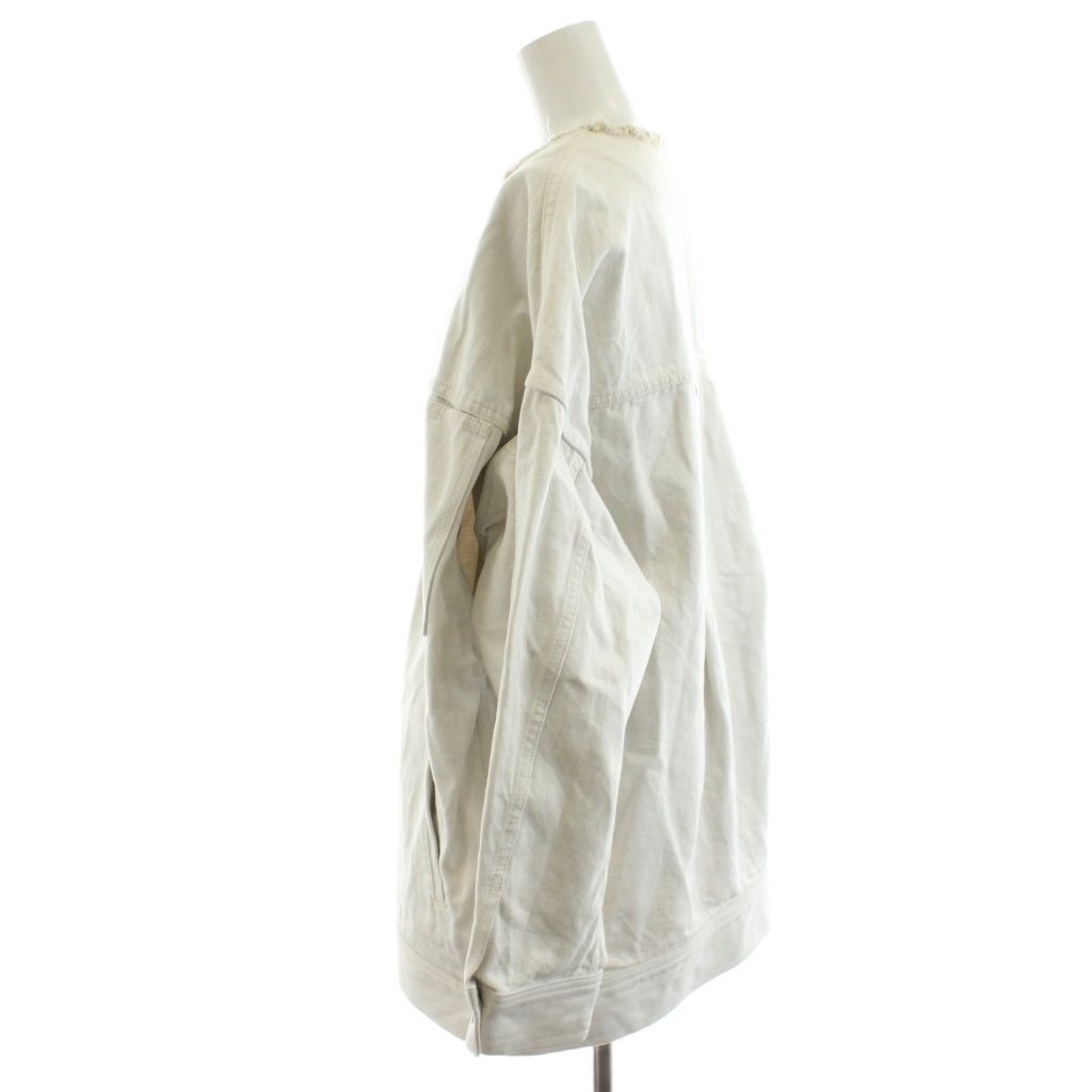 パブリックトウキョウ PUBLIC TOKYO デニムジャケット ジージャン Gジャン ノー F 白 ホワイト AN 24