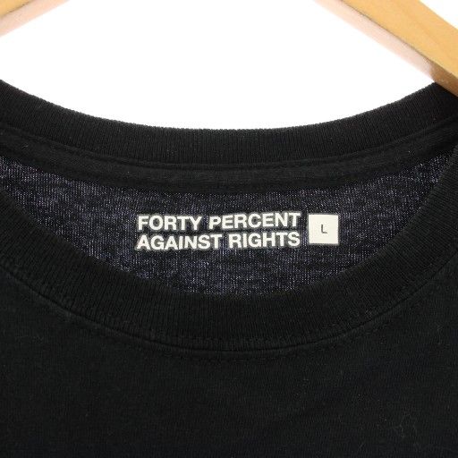 L*A様 FORTY PERCENTS Tシャツ フォーティーパーセント FORTY PERCENTS Tシャツ 半袖 L 黒 ブラック