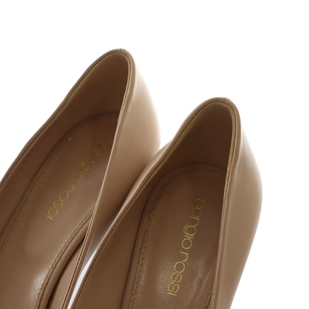 セルジオロッシ Sergio rossi パンプス 36 ベージュ ピンヒール