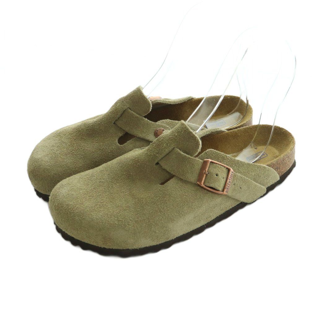 ビルケンシュトック ボストン サボサンダル 38 24 5 cm グレージュ MI