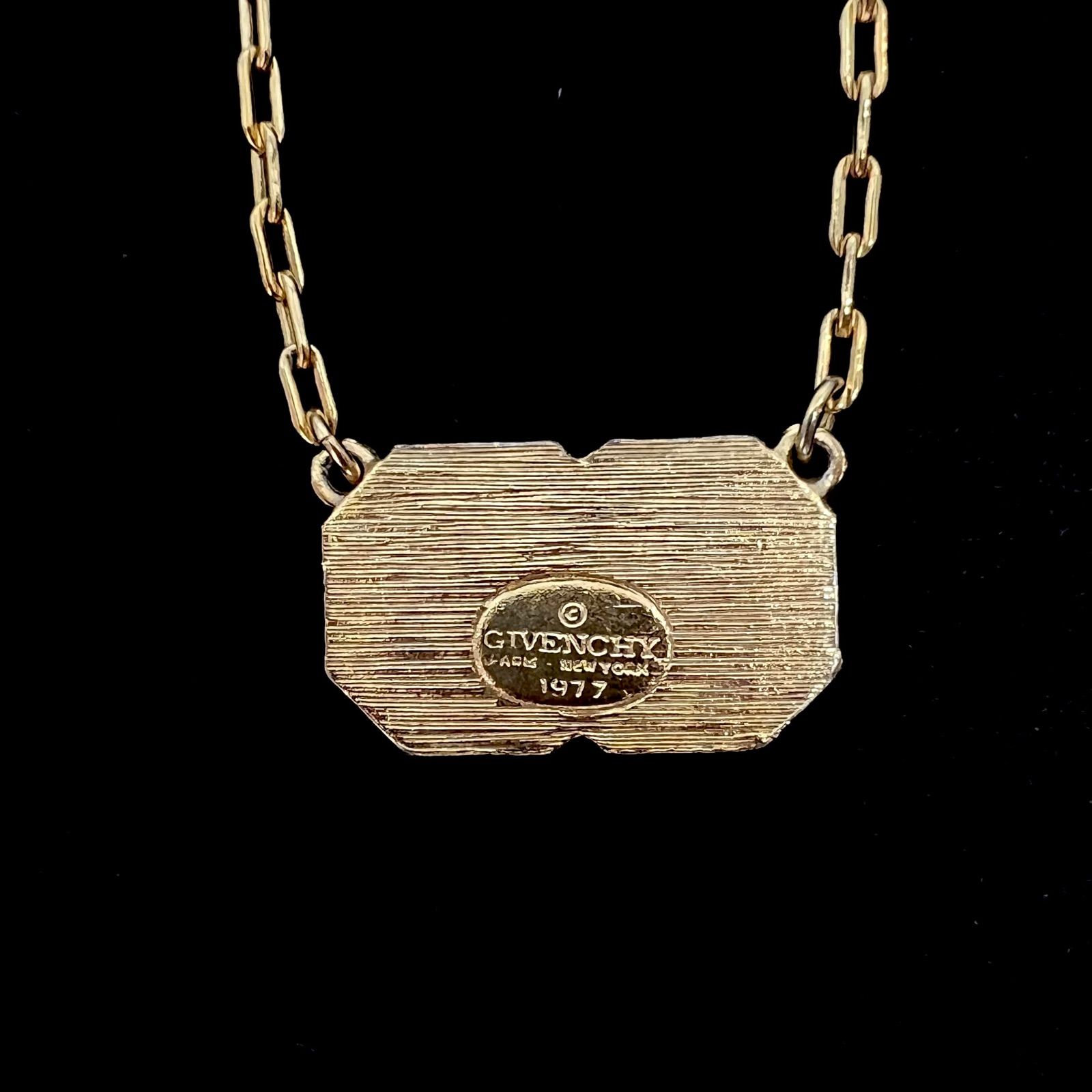 美品☆ GIVENCHY ジバンシー ヴィンテージ ネックレス GG ゴールド