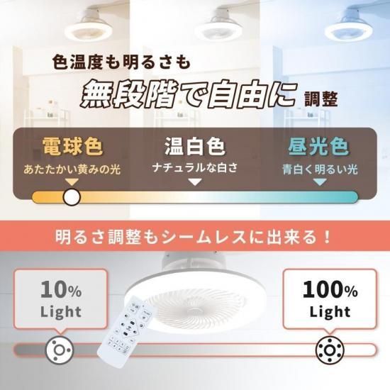 360度回転 LEDシーリングファンライト 静音 6〜12畳 省エネ 【公式通販】