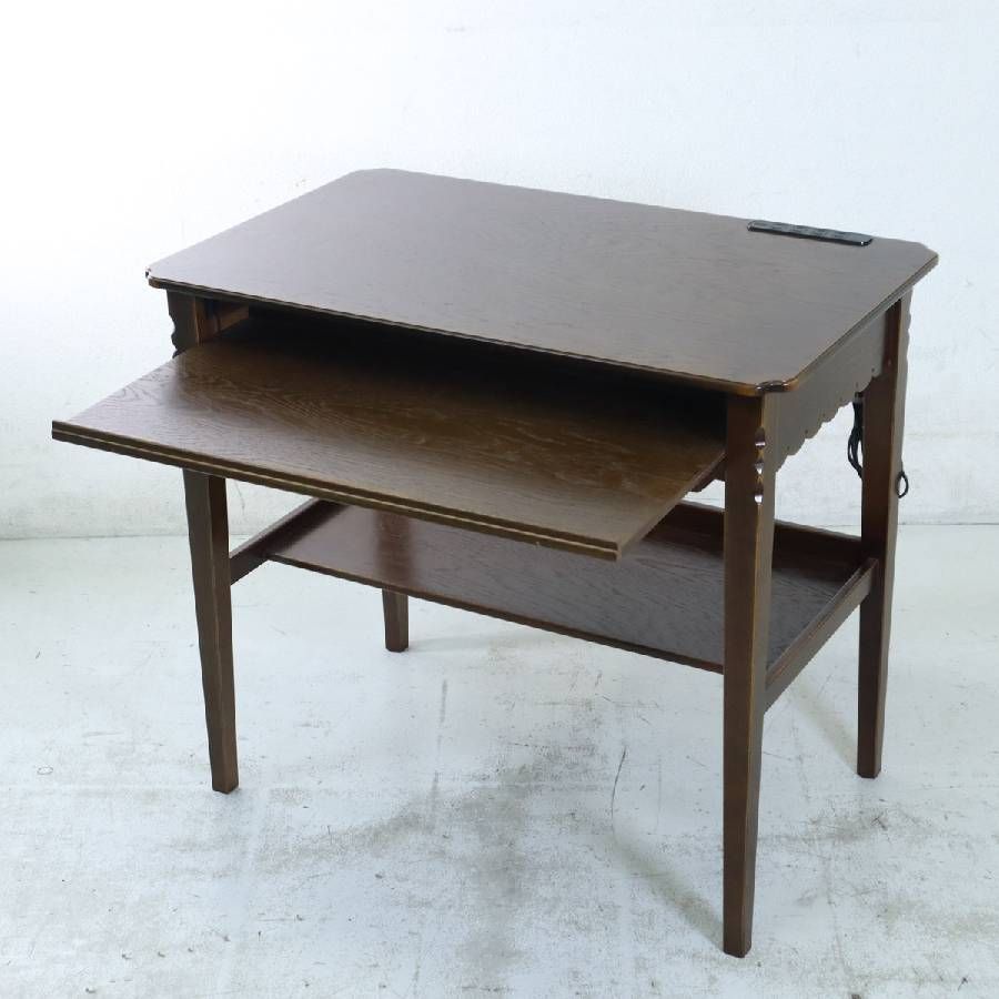 パリの雑貨屋 F-115 パソコンデスク 幅80cm スライドテーブル