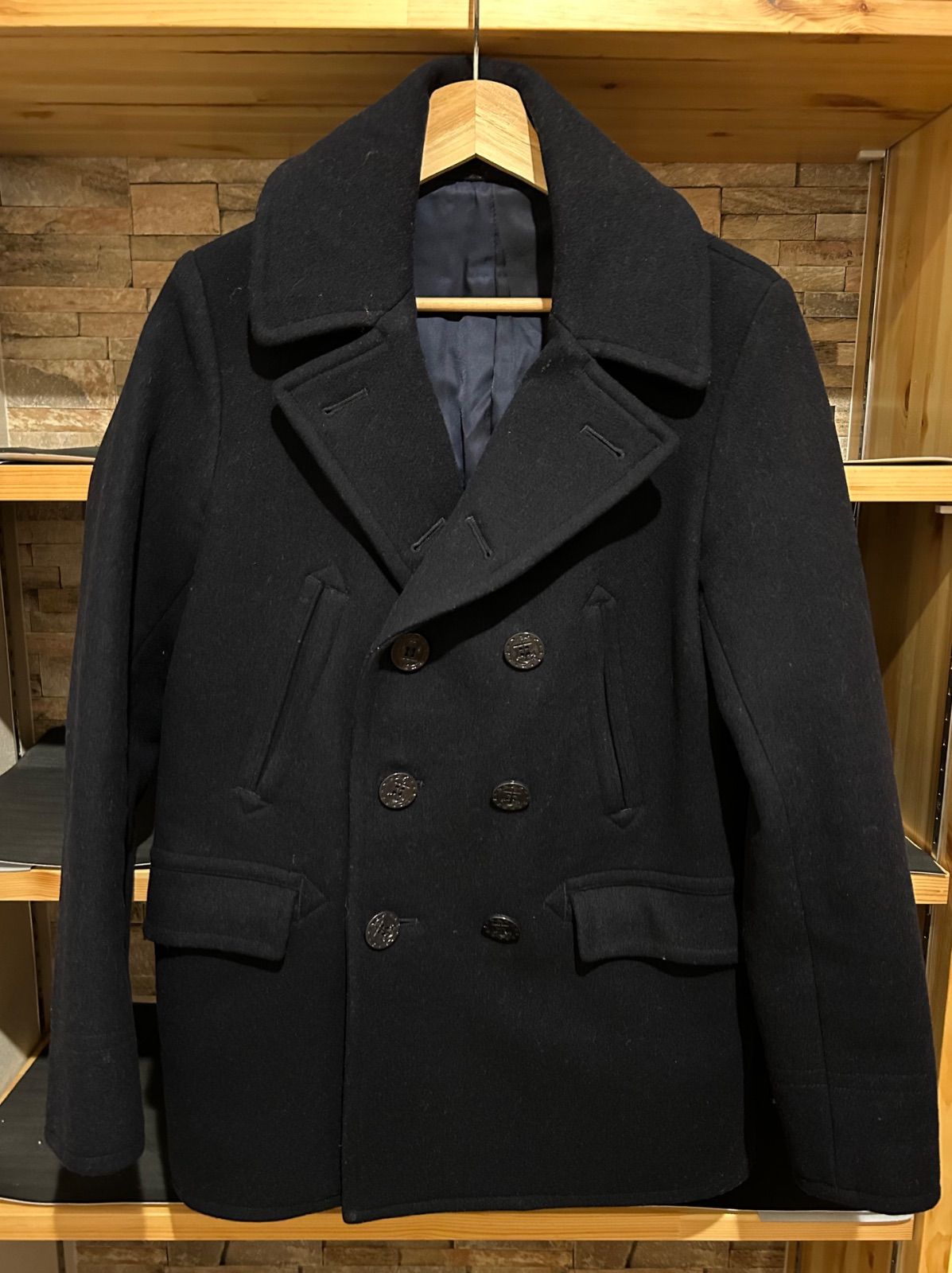 LAD MUSICIAN ラッドミュージシャン ウールPコート ブラック