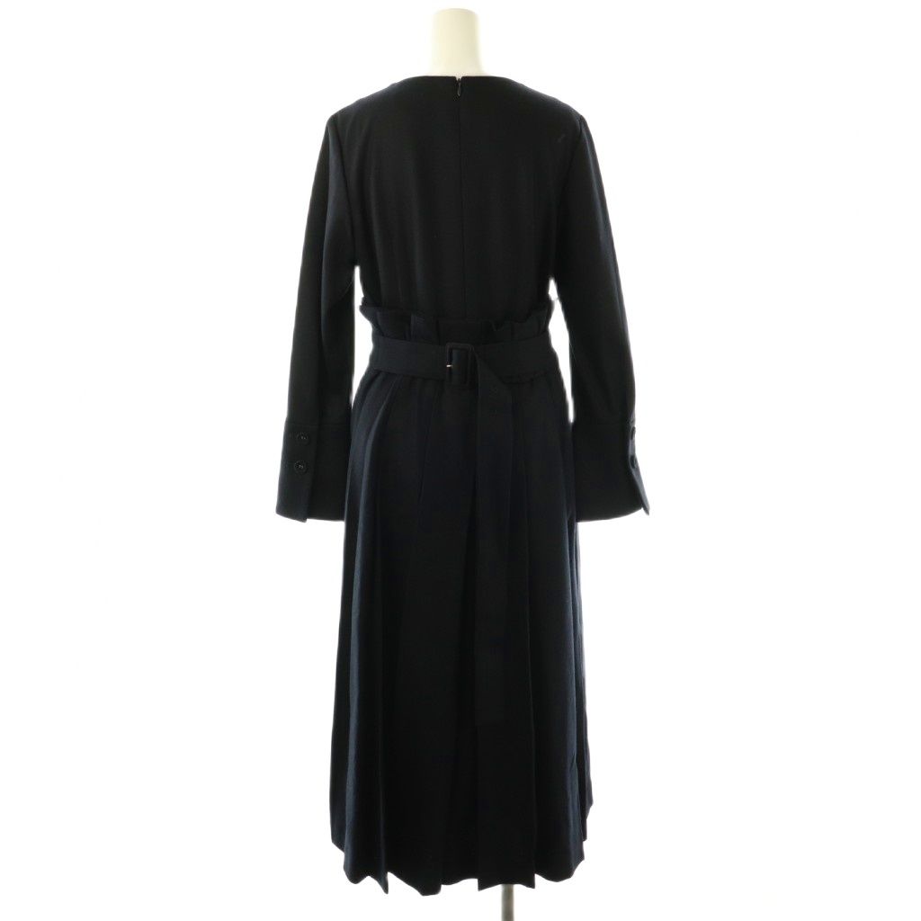 アドーア　ロングワンピース　ブラック　38 アドーア ADORE ワンピース 長袖 ロング スカート ロング フレア