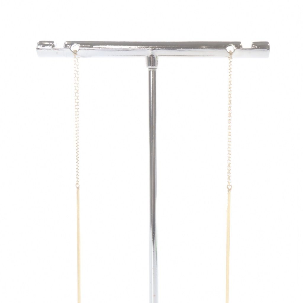 リラ Lilas バイスピックアンドスパン K 10 YG 2ラインナカオレピアス イエローゴールド SR