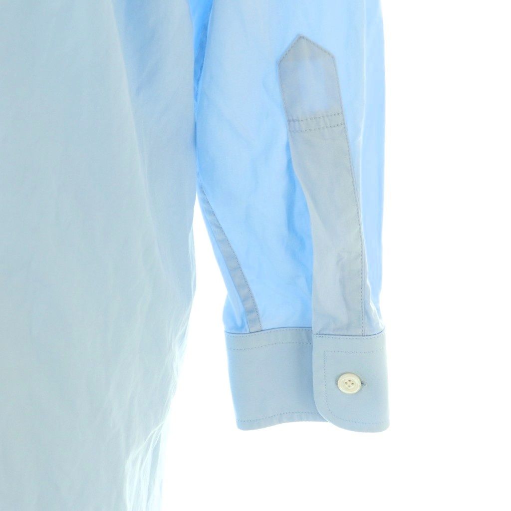 グッチ GUCCI 刺繍シャツワンピース ひざ丈 36 ライトブルー 660639