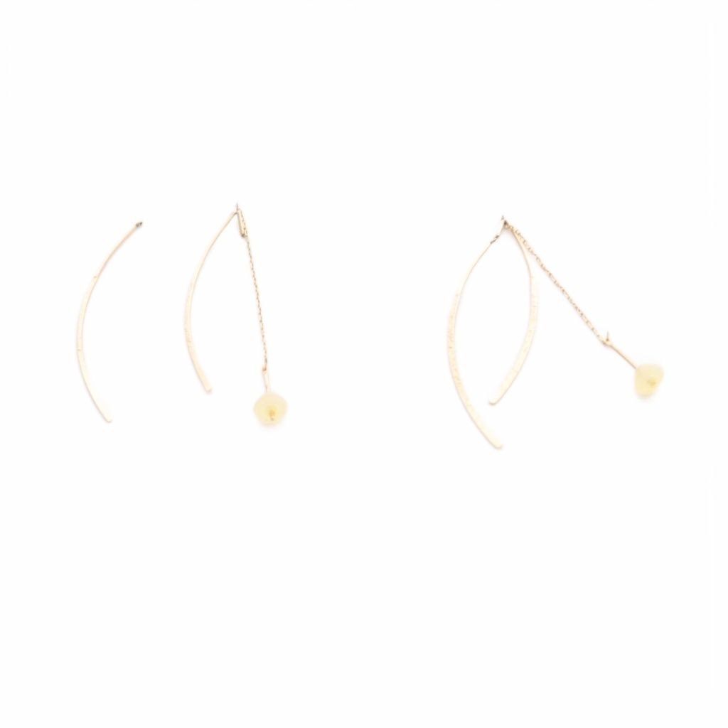 アガット agete アメリカンピアス K10 ゴールド - メルカリ