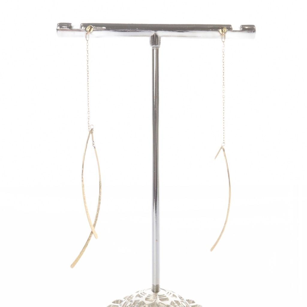 アガット agete アメリカンピアス K10 ゴールド - メルカリ