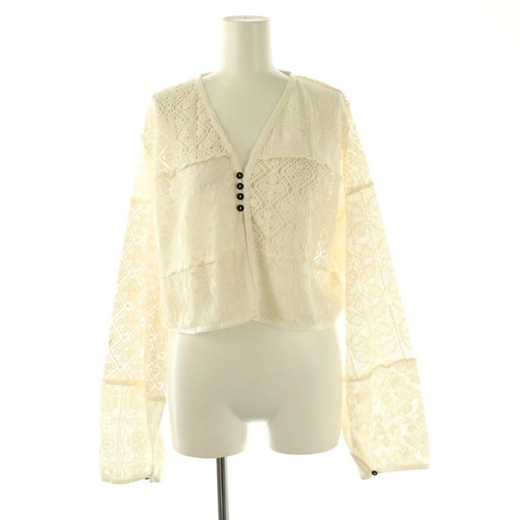 アンヌーク anuke Patchwork Lace Cardigan カーディガン F アイボリー