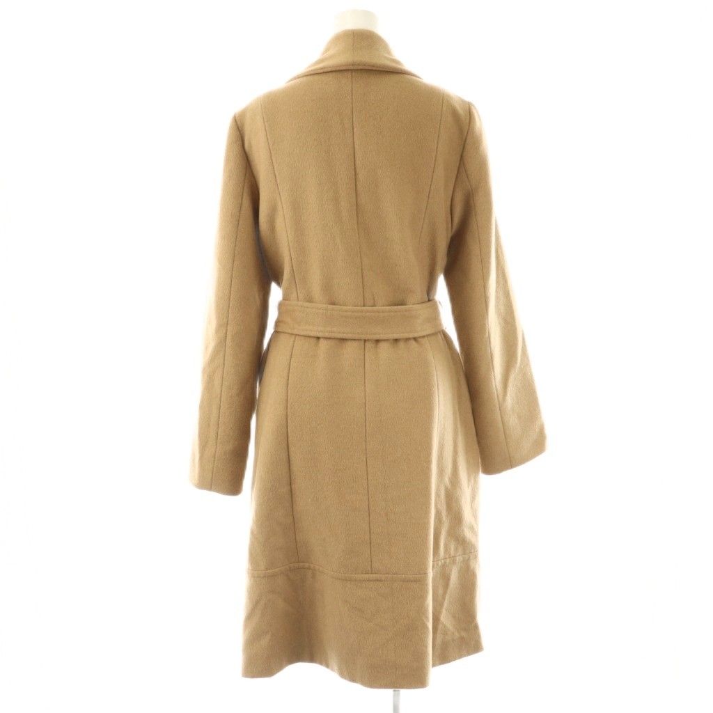 【美品】M-premier エムプルミエ mid ベルテッドコート キャメル エムプルミエ ブラック M-Premier BLACK キャメルロングコート 36