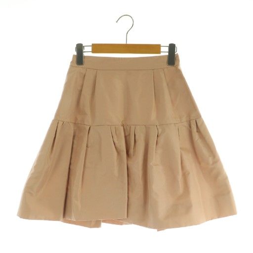 フォクシー FOXEY タックフレアスカート ミニ 38 ピンク 30842 /MY