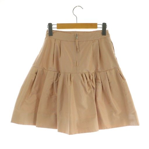 フォクシー FOXEY タックフレアスカート ミニ 38 ピンク 30842 /MY