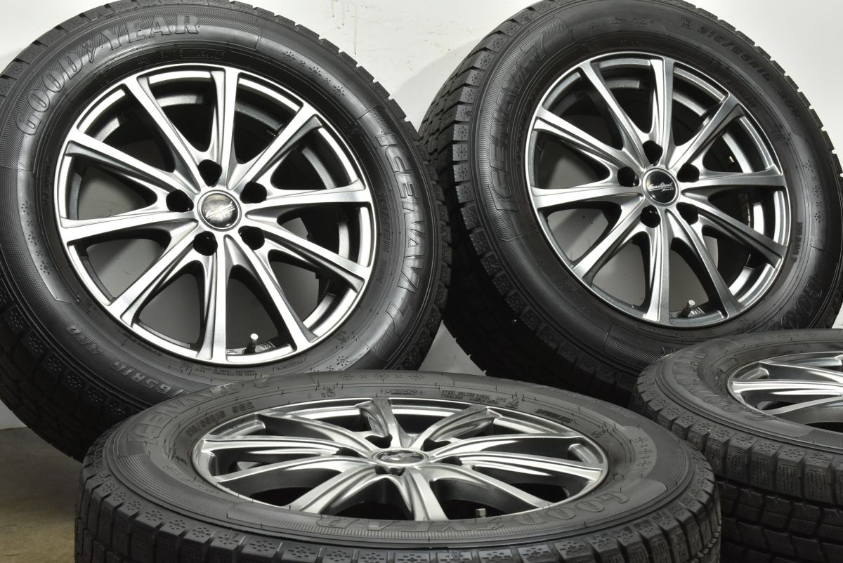 デュアリス プレサージュ等に ユーロスピード 16 in 6 5 J 38 114 3 グッドイヤー アイスナビ7 215 65 R アルファード ヴェルファイア