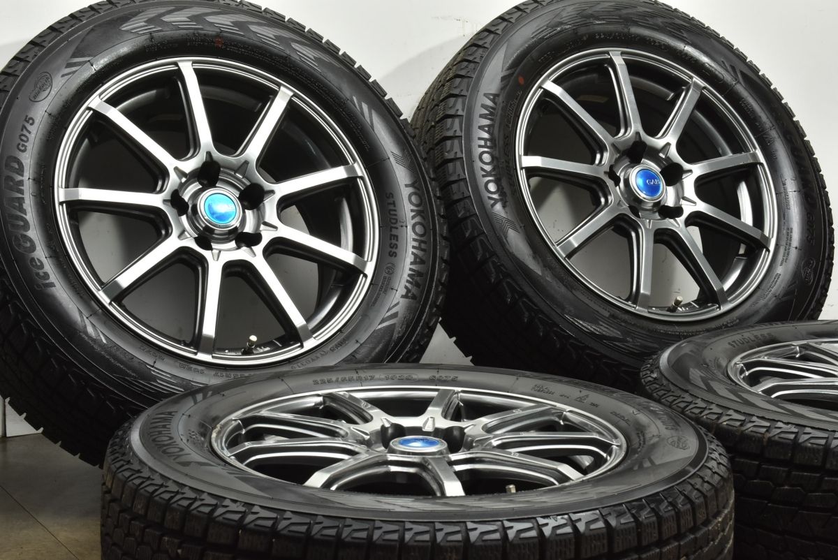 バリ溝 GAB 17 in 7 J 38 PCD 114 3 ヨコハマ アイスガード G 075 225 65 R レクサス 10系 NX ハリアー RAV 4 ヴァンガード