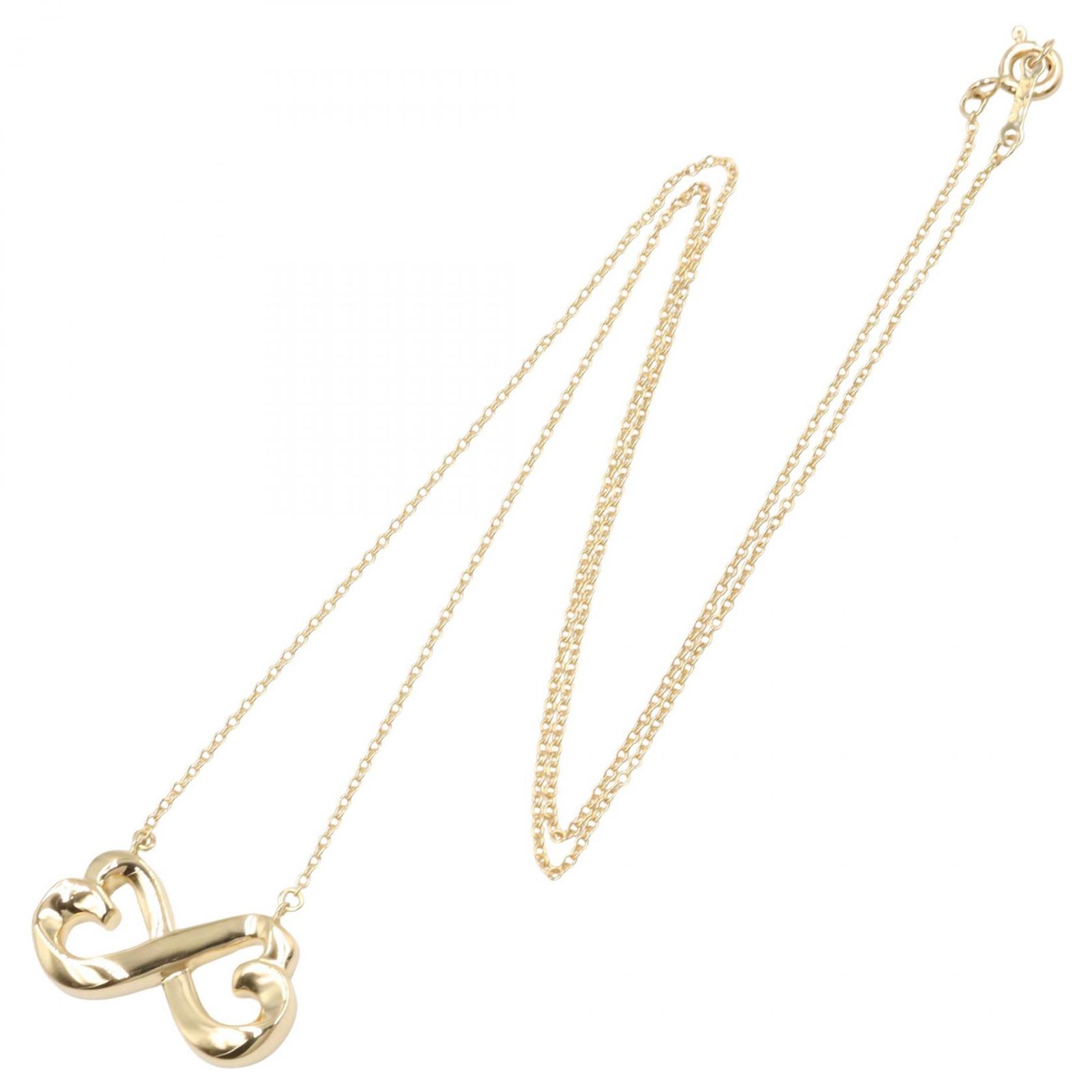 TIFFANY＆CO ティファニー ダブルラビングハート ネックレス