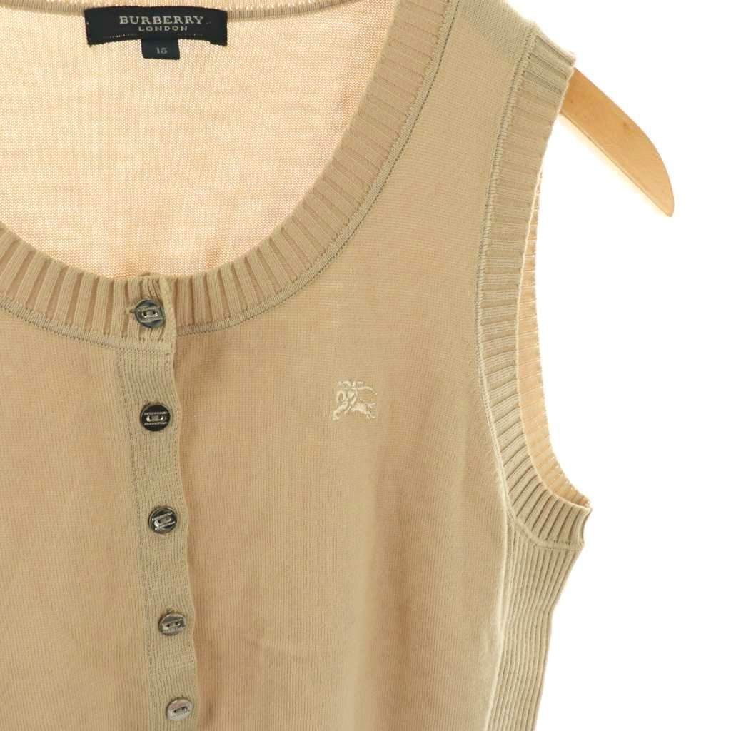バーバリー ロンドン BURBERRY LONDON ニットベスト 15 ベージュ /ES