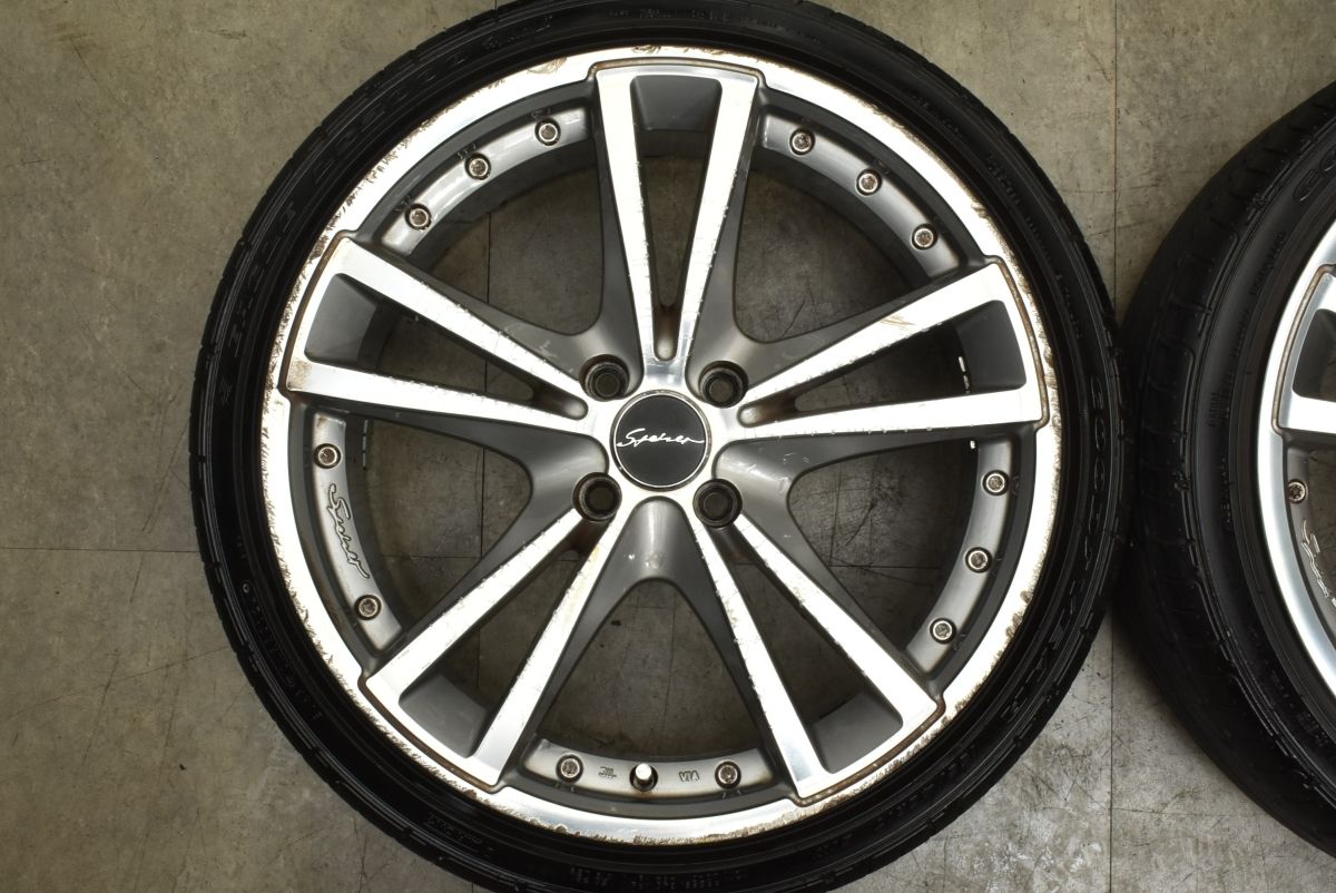  製 バリ溝 シュタイナー 17 in 7 J 43 PCD 100 グッドイヤー イーグル LS 2000 195 40 R ロードスター デミオ ヴィッツ フィット 17インチ タイヤ ホイールセット