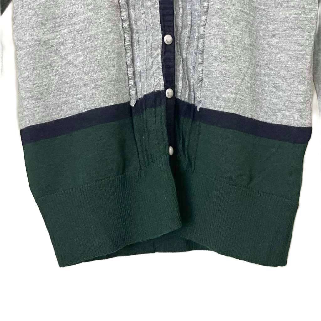 トゥービーシック TO BE CHIC ウール フリル ニット カーディガン バイ