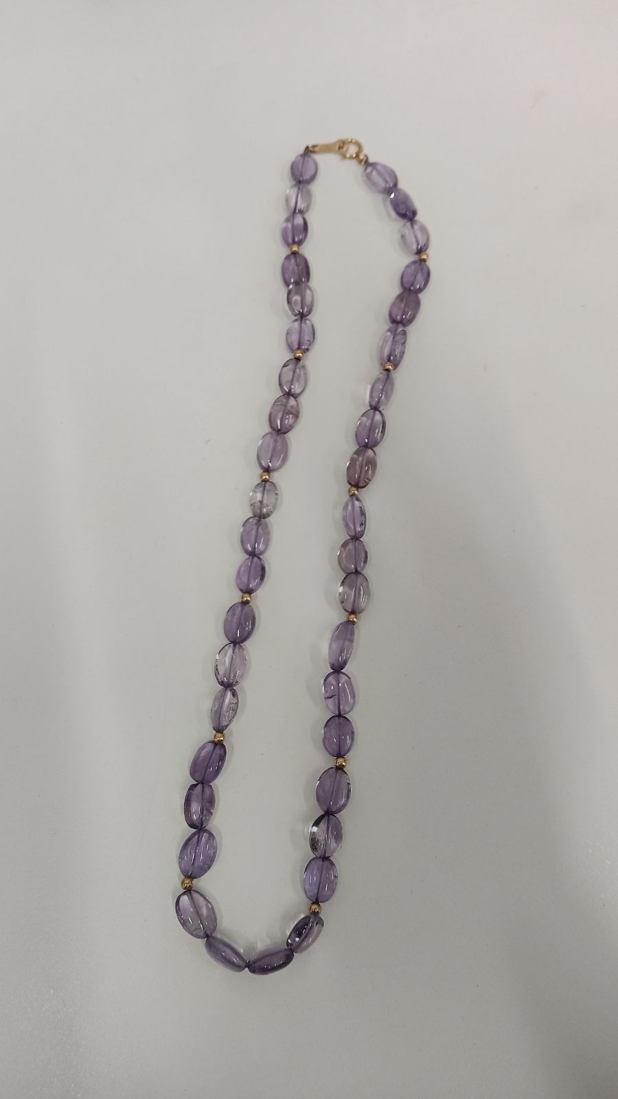 アメジスト ネックレス k 18 紫水晶
